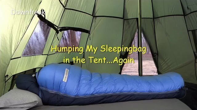 Humping Vintage Sierra Designs Down Sleepingbag Tent. Camping Never Felt Good