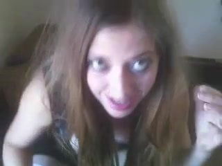 Hot college girl gets herself off with 2 dildos in her pussy