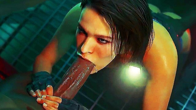 JILL VALENTINE BLOWS NICE HARD UNTIL RECEIVES THROATPIE WHILE GETTING FUCKED