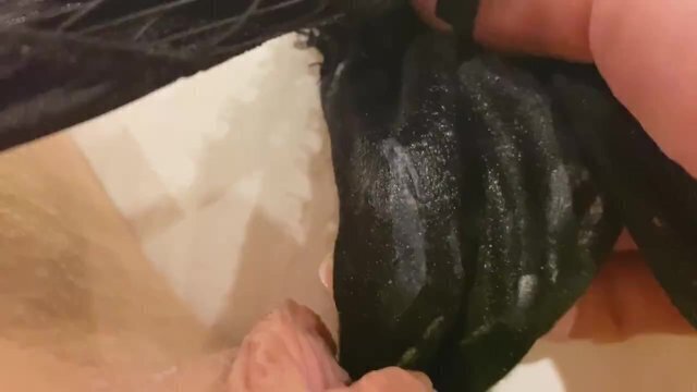 Dirty panties masturbation. need clit against this stained fabric until