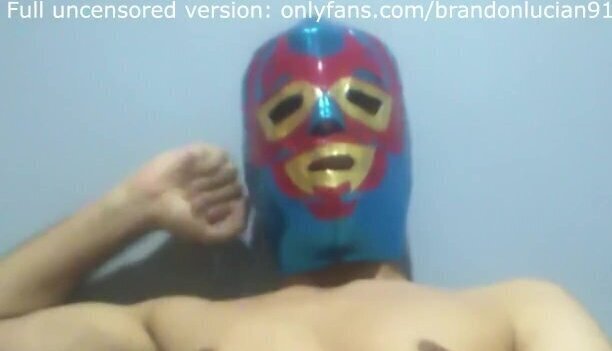 Masked male wrestler masturbating (preview)