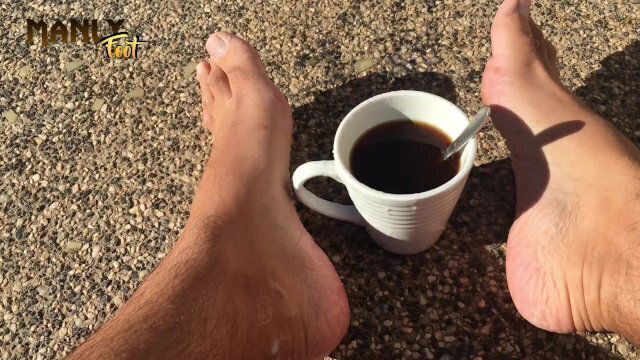 THERE GOOD MORNING HAVE GORGEOUS FEET SOCKS SERIES MANLYFOOT COFFEE