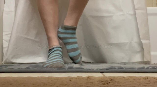 STINKY SOCKS REMOVED &FEET WASH