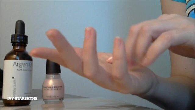 Nail Painting Hand Lotioning