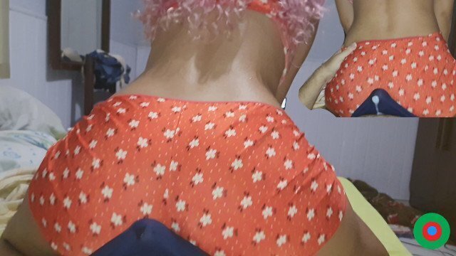 humping, bouncing wearing cute tight pajamas till underwear!