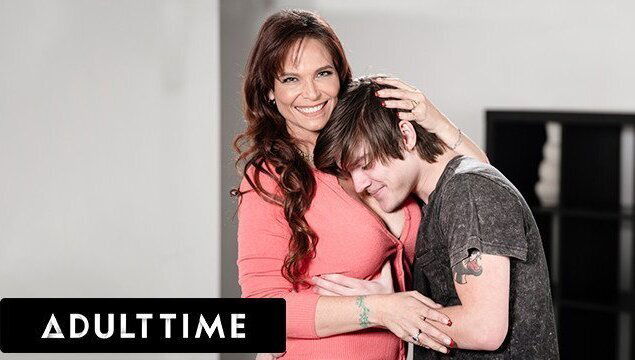 ADULT TIME Single Stepmom Syren LOVES Riding Stepson's Cock!