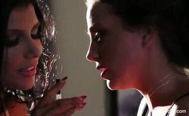 Smoky lesbian with Romi Rain Abigail