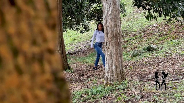 👣Walking through the woods a witch🧙🏻‍♀️tries to scare me, ends up getting fucked👉👌and spanked🍑