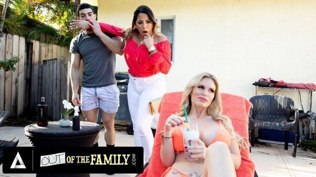 FAMILY Threesome With Stepmom Busty Teacher Every Man's Dream
