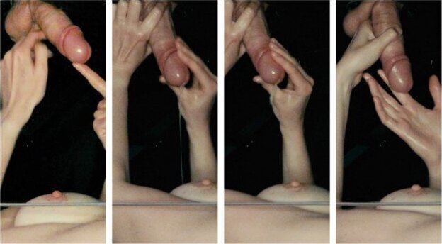 mistress milks edges slave milking table intense draining.