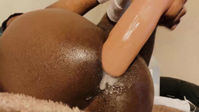 Chad White Dildo Stretching Tight Hole