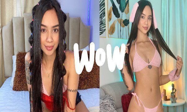 Cute girl puts pussy then ass, Facial end!