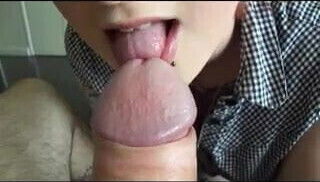 Amateur Redhead Gives Blowjob Eats