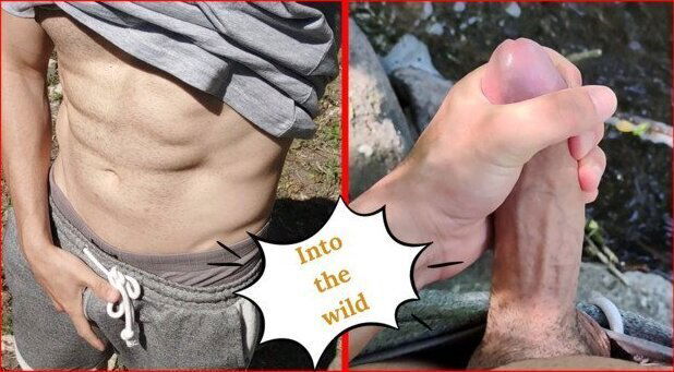 Jerking with this dick Wild trekking