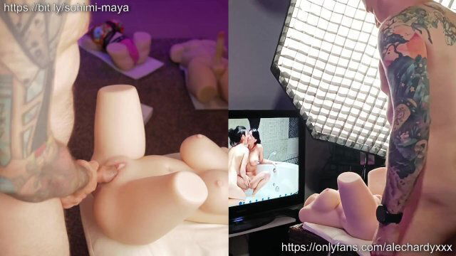 Fucking SohimiDoll while playing Hero