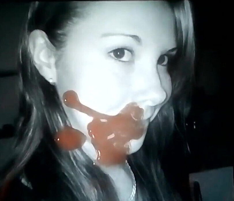 I Blow my Big Thick Hard Cock on her Nice Sexy Hot Face