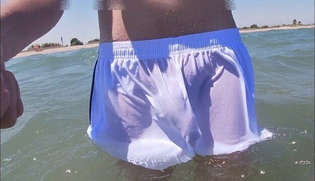 People beach freak when shorts