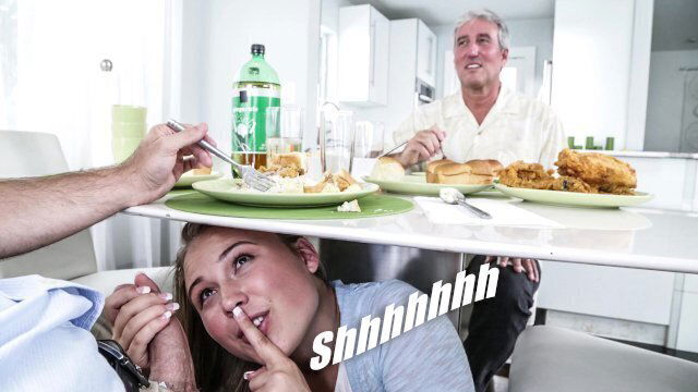  Blonde Teen PAWG Alyssa Cole Gets With Daddy’s Friend