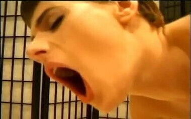 Hot couple short hair in bathroom