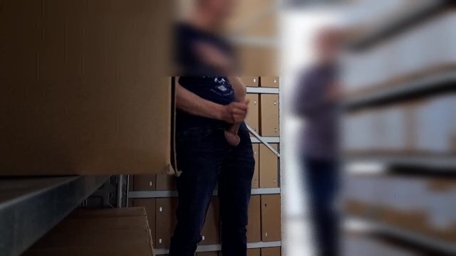 colleague caught masturbating office archive back watch quickly fill throat