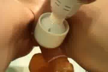 Dildo fuck with vibrator