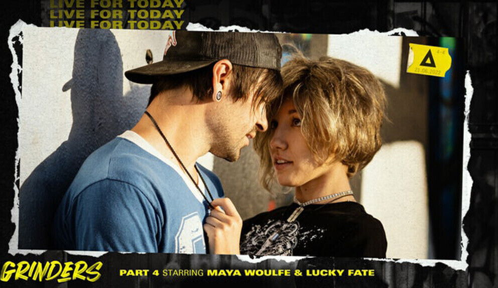 ADULT TIME - GRINDERS Lucky Fate Stuffs Maya Woulfe's Perfect Pussy With His Big Dick! - PART 4