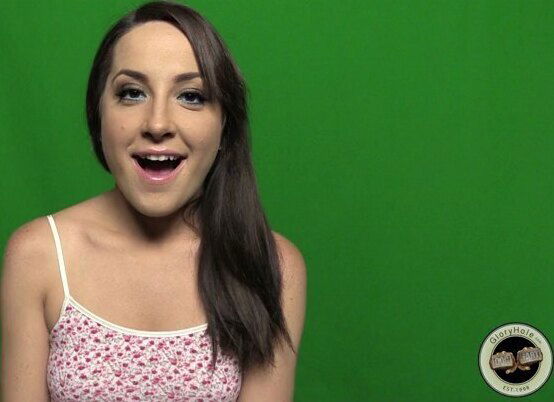 Brunette chick Marley Blaze gets ready shoot interracial scene