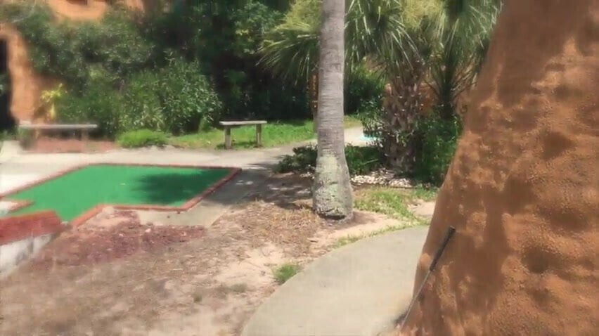 public mini golf sex with big tit Milf