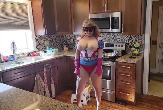 Mature Huge MILF Mistress Thursdays Gives Tour House TOPLESS