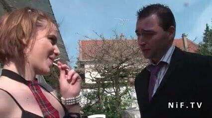 Young french student hard fucked