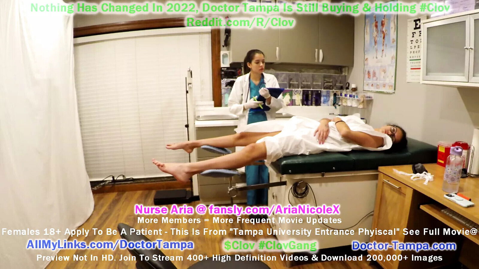 Become Doctor Tampa Examine Angel Santana With Nurse Nicole During Humiliating Gyno Exam Required Students!