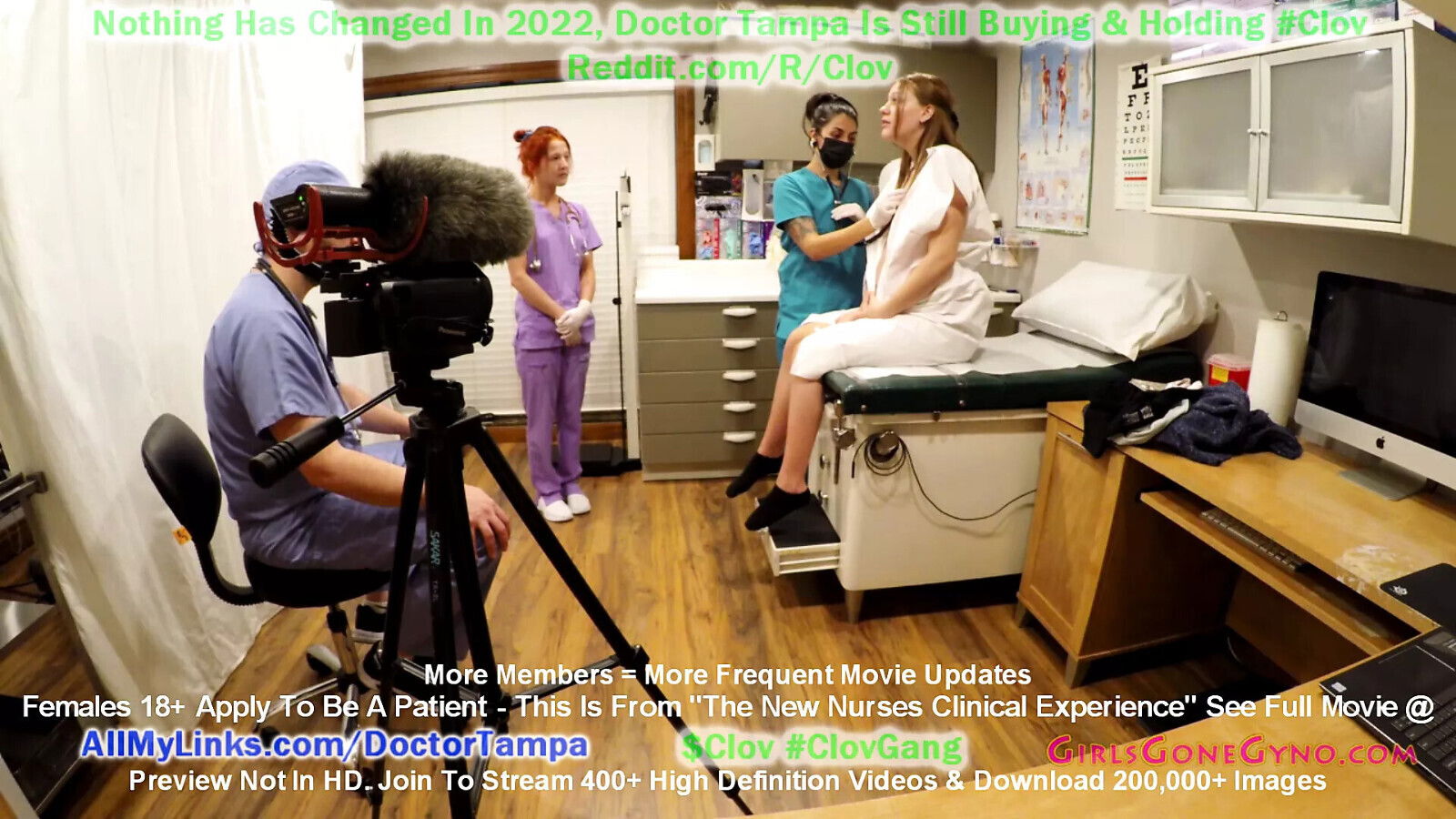 VERY Pregnant Standardized Patient Nova Maverick Examined Nurse Stacy Shepard, Nurse Raven Rogue Doctor Tampa!