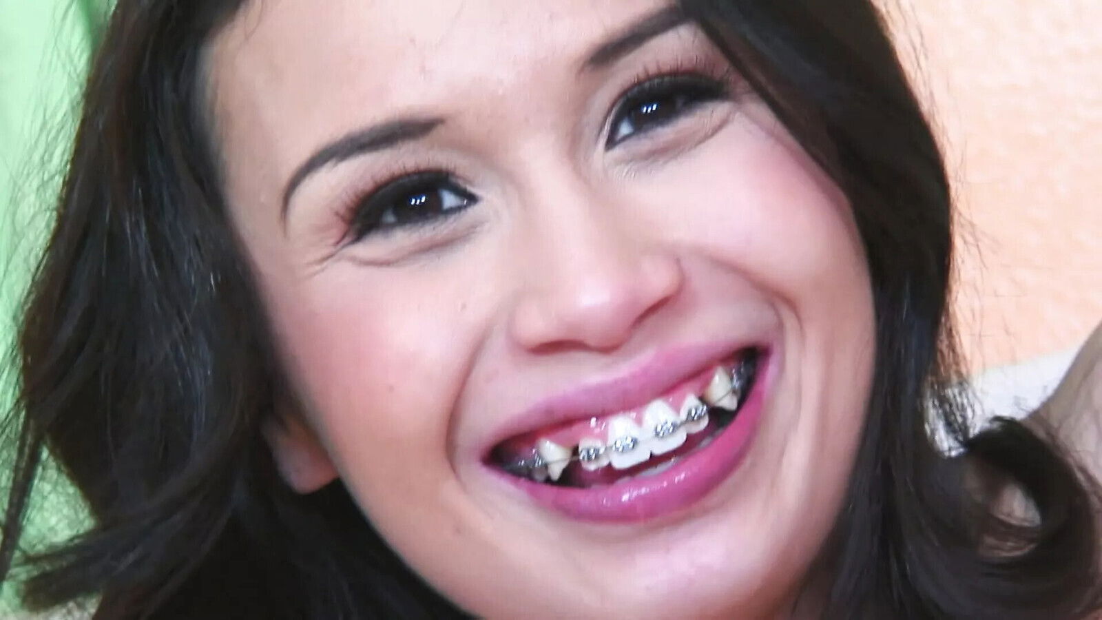 Fucking Stepbrother, inside tight pussy, teen with braces creampied