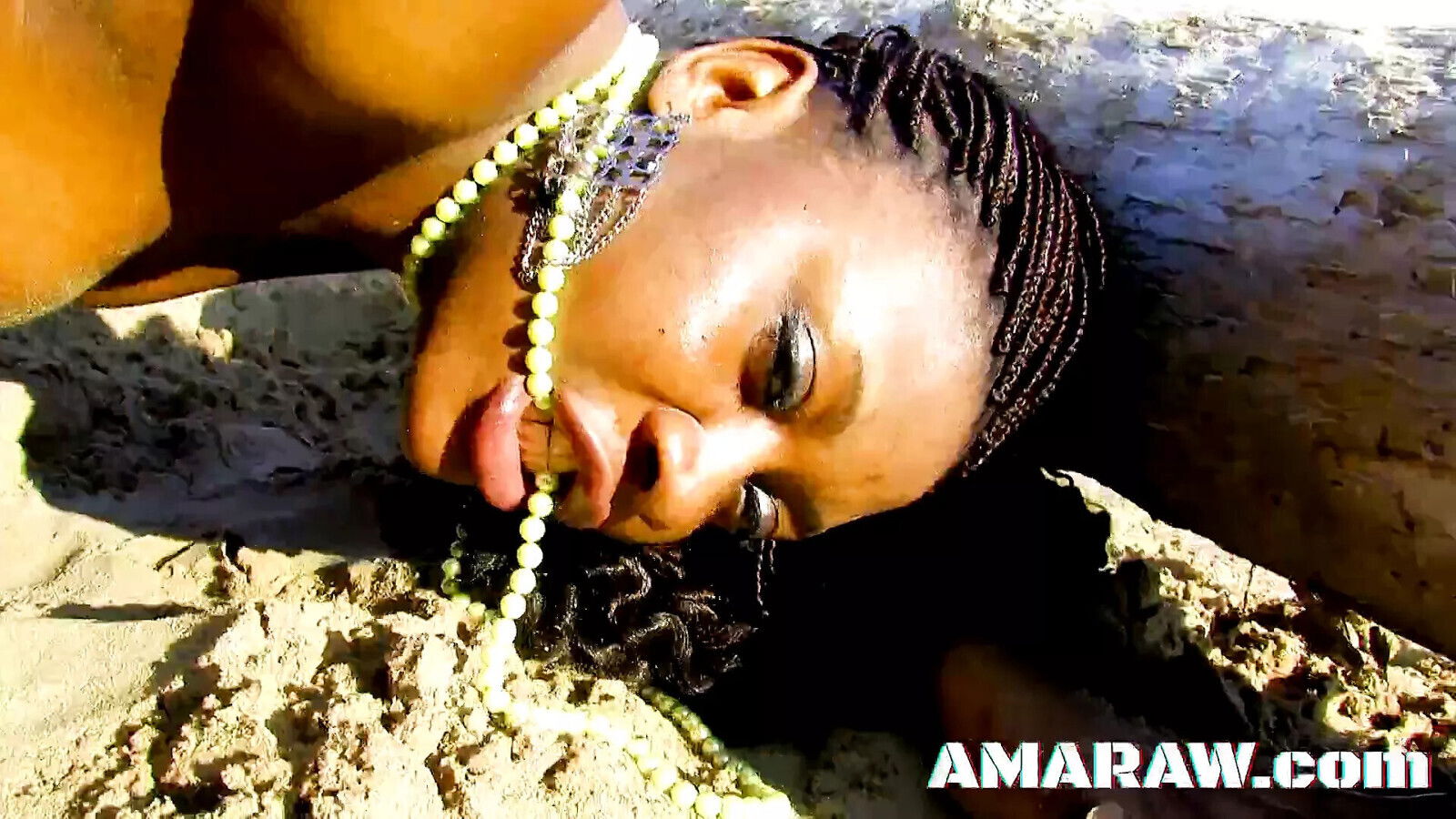 Black lover Nancy Love gets fucked beach