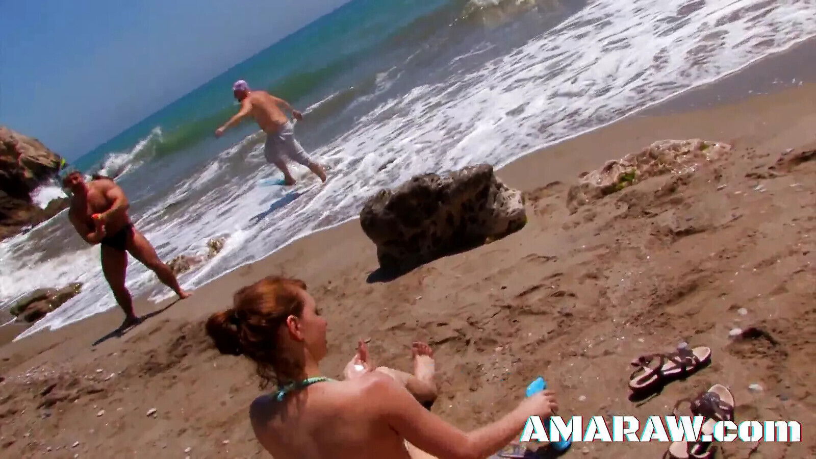 Redhead Leane Fontaine double penetration rough