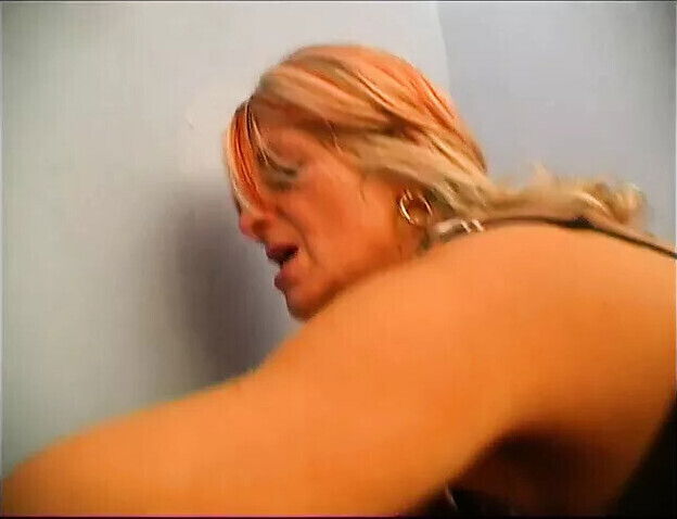 Pierced granny grinds pussy slut's mouth