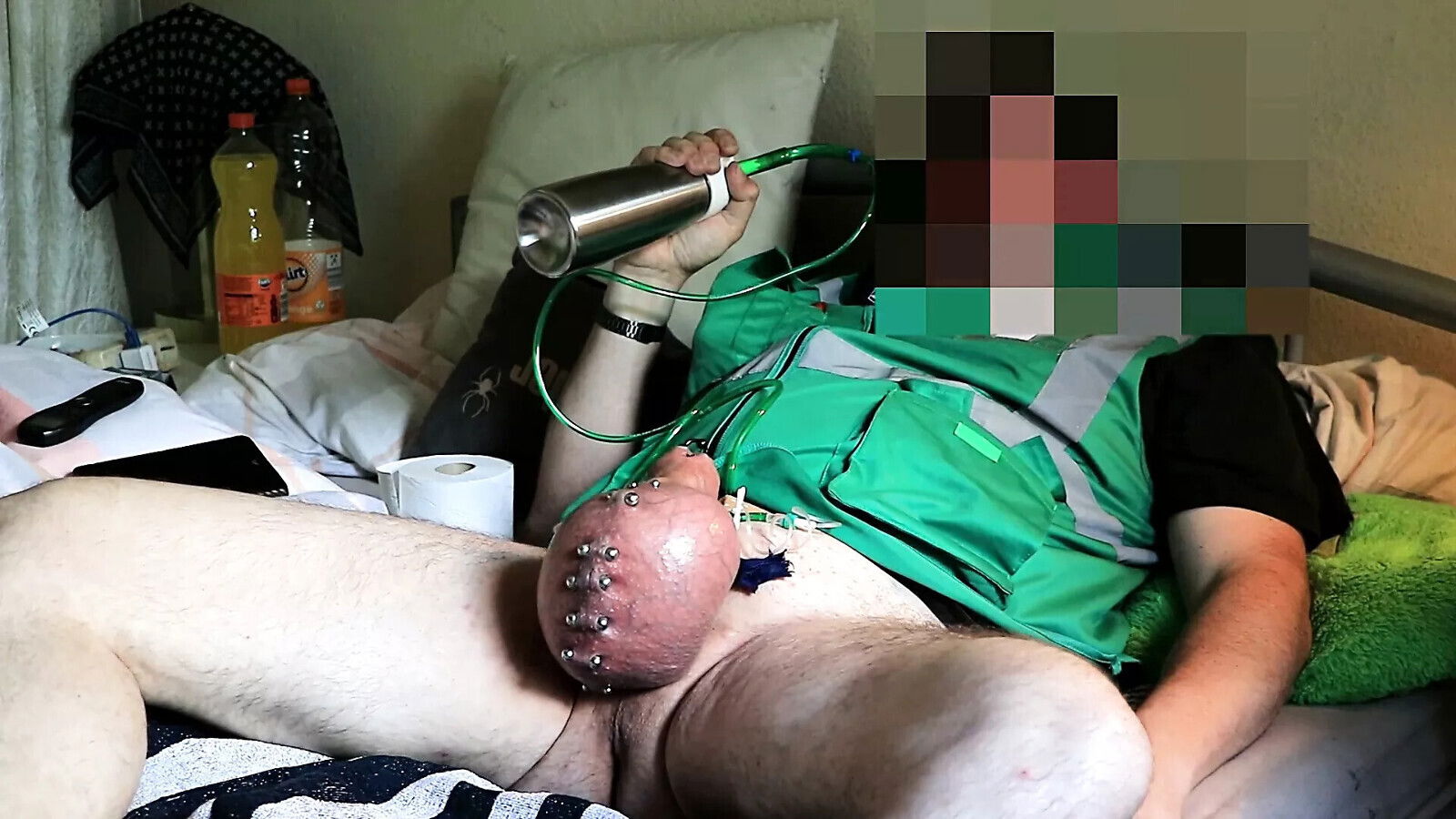 Spontan Sack aufgeblasen