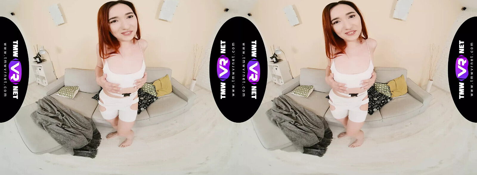 TmwVRnet Angie Cutie undresses solo orgasm