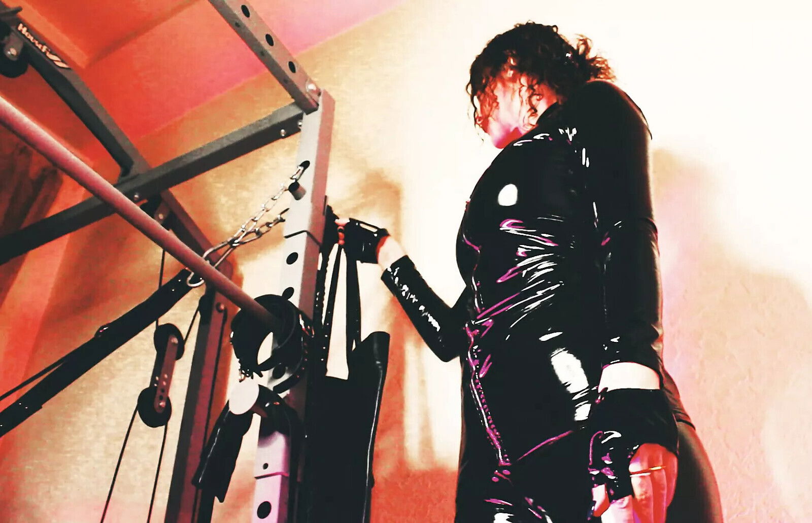 Fetish Dominatix Vinyl Dress Femdom Goddess BDSM Solo Milf Boots