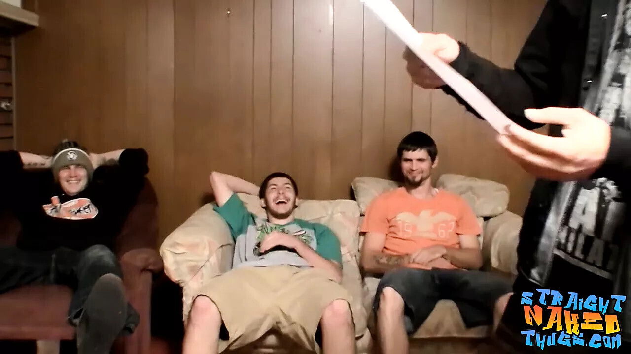 Straight guys Lane Daniel Delong masturbate group