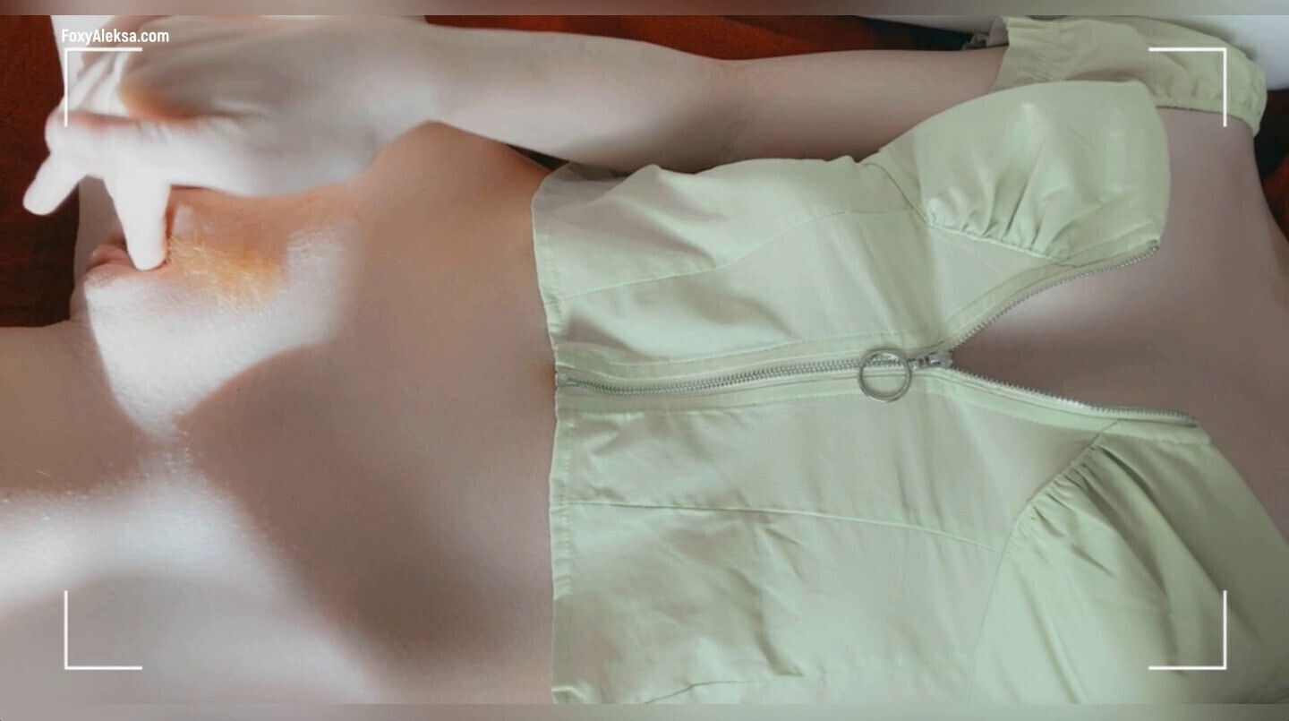 Petite redhead pussy gets orgasm. Masturbation small clitoris sweet orgasm. naked skinny girl