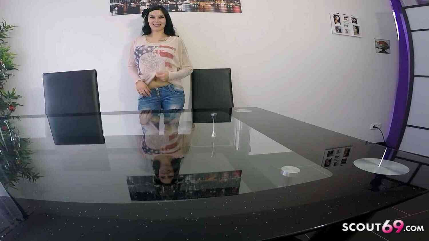 German Condom Amateur Casting after Fuck