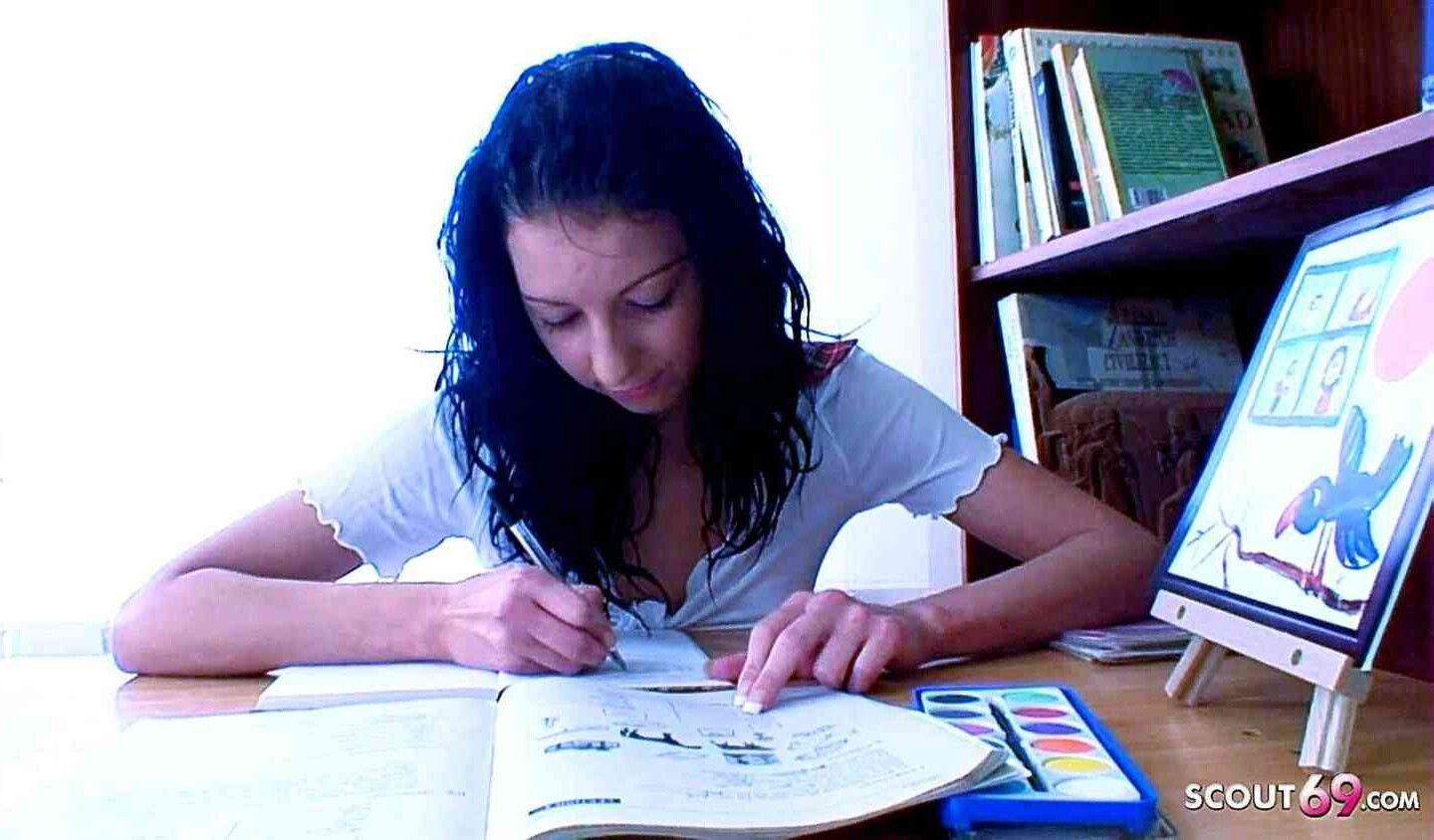 Cute Virgin Girl seduced Fuck Teacher Classroom