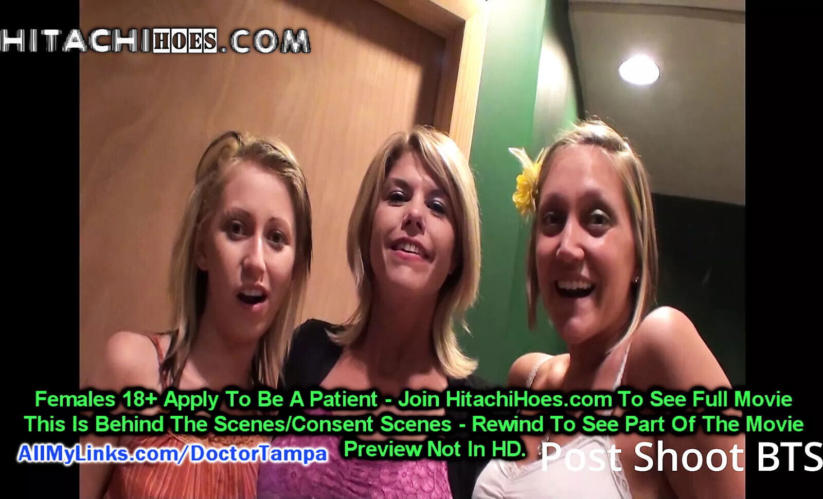 Don't Tell Clock! Nurse Carissa Montgomery Sneaks Into Exam Room, Masturbates With Hitachi Magic Wand!!