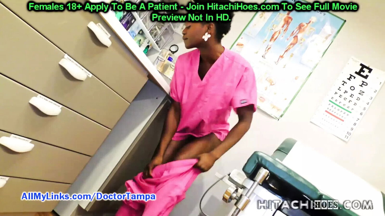 Don't Tell Clock! Nurse Rina Arem Sneaks Into Exam Room, Masturbates With Magic Wand HitachiHoesCom!