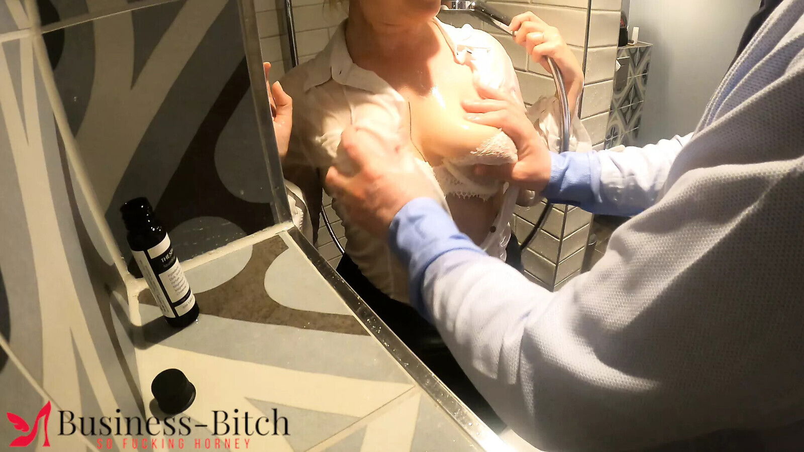 secretary soapy shower business-bitch