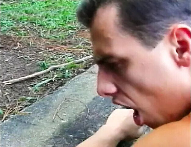 Skinny strokes while riding schloeng blonde shemale Renata Davila backyard