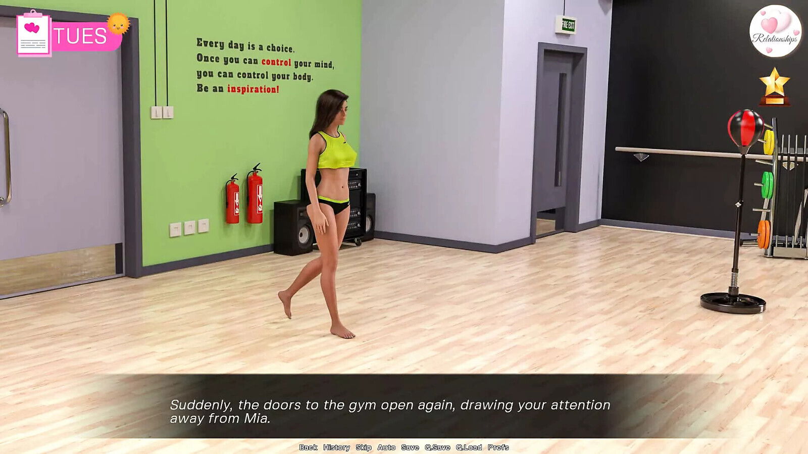 Wings Silicon: Sexy Blonde Girl Gym-Ep8