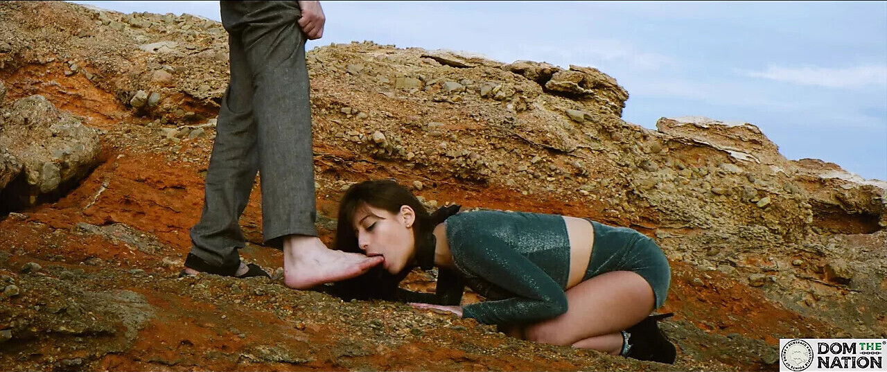 Beautiful submissive worship dom's feet