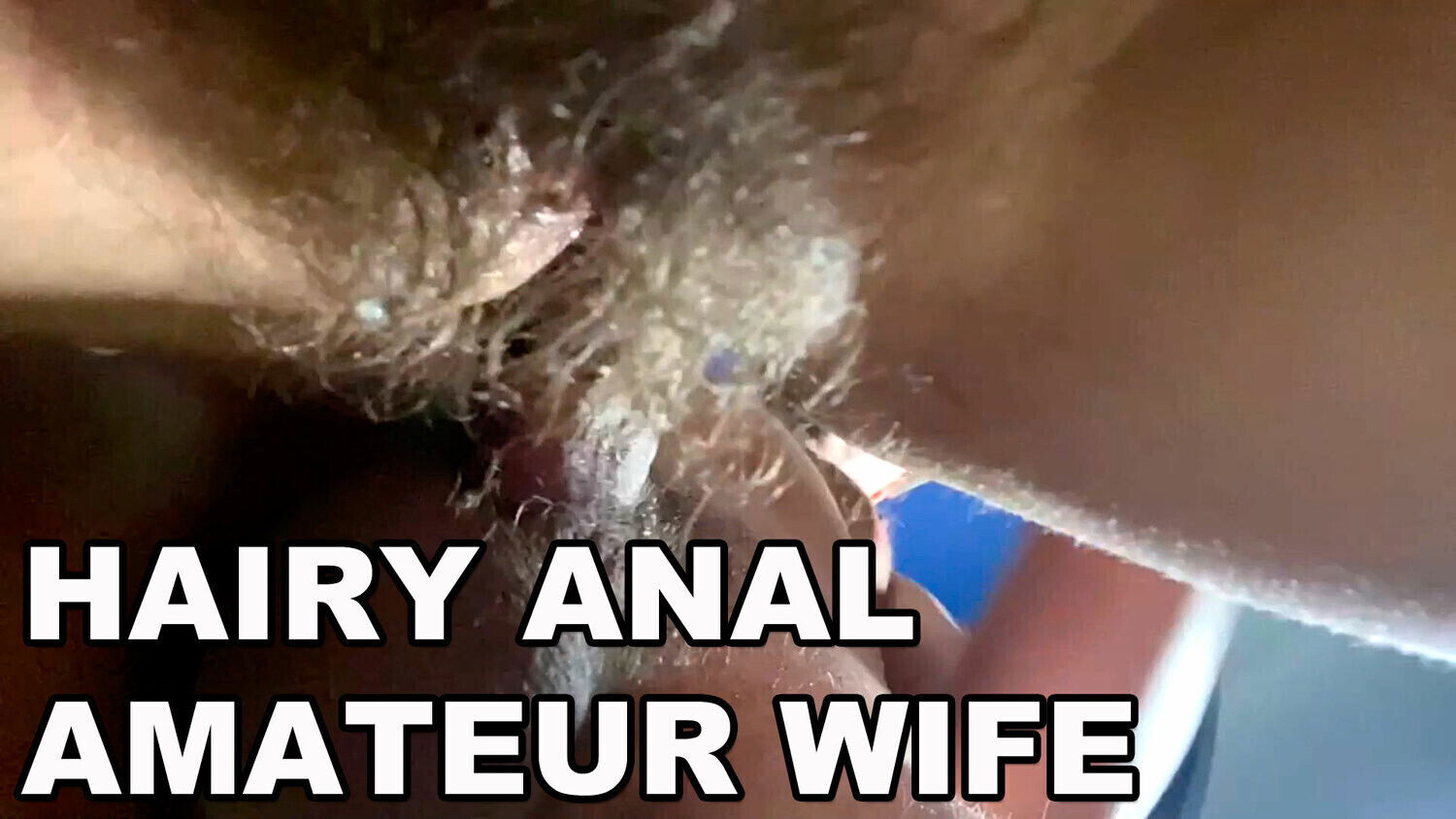 HAIRY AMATEUR WIFE. HAIRY ASSHOLE FUCK. LOUD MOANS. ANAL.
